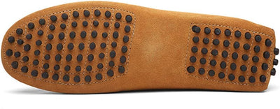 Jamron Herren Wildleder Penny Loafers Gemütlich Fahrende Schuhe Mokassin Slippers 42 EU Bräunen, 42