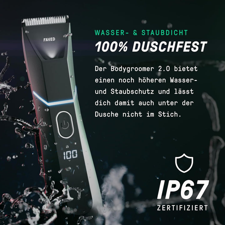 The Bodygroomer 2.0 Intimrasierer & Körperhaartrimmer mit revolutionärer Sicherheitsklinge für den M