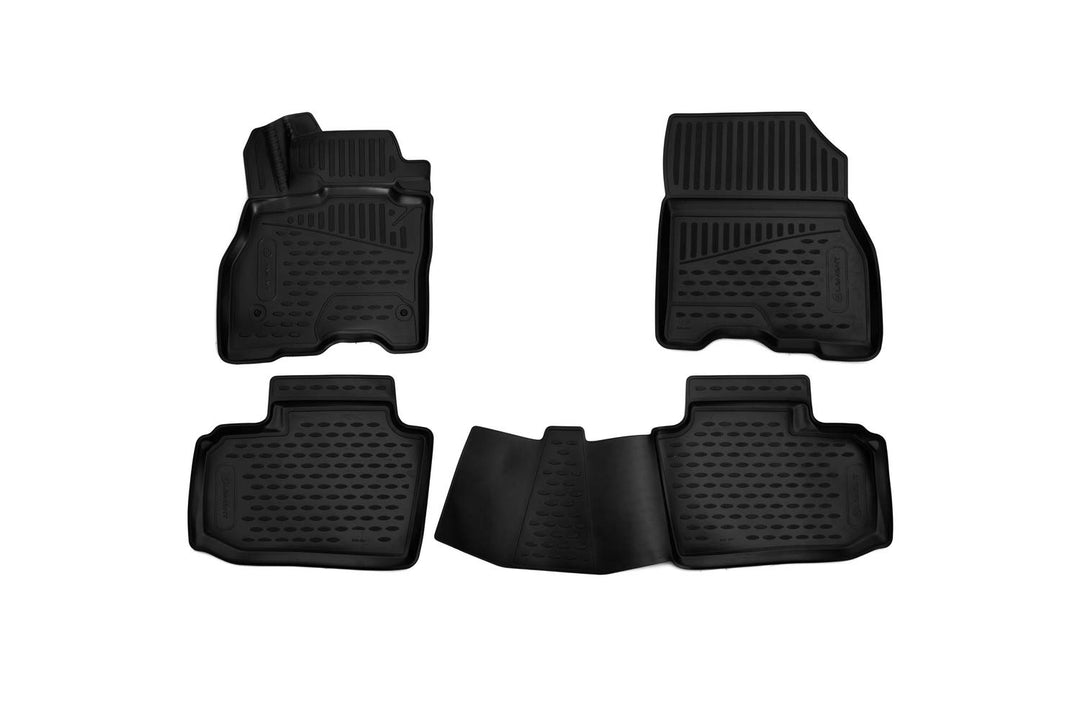 Element Passgenaue 3D Fussmatten für Nissan Leaf 2010-2017, Mk1 (ZE0), 5-Tür, Schrägheck, 4tlg.