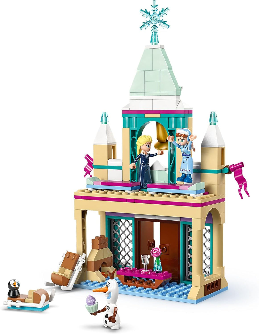LEGO ǀ Disney Frozen Das Arendelle Schloss, Prinzessin Spielzeug mit den Mini Puppen ELSA, Anna und