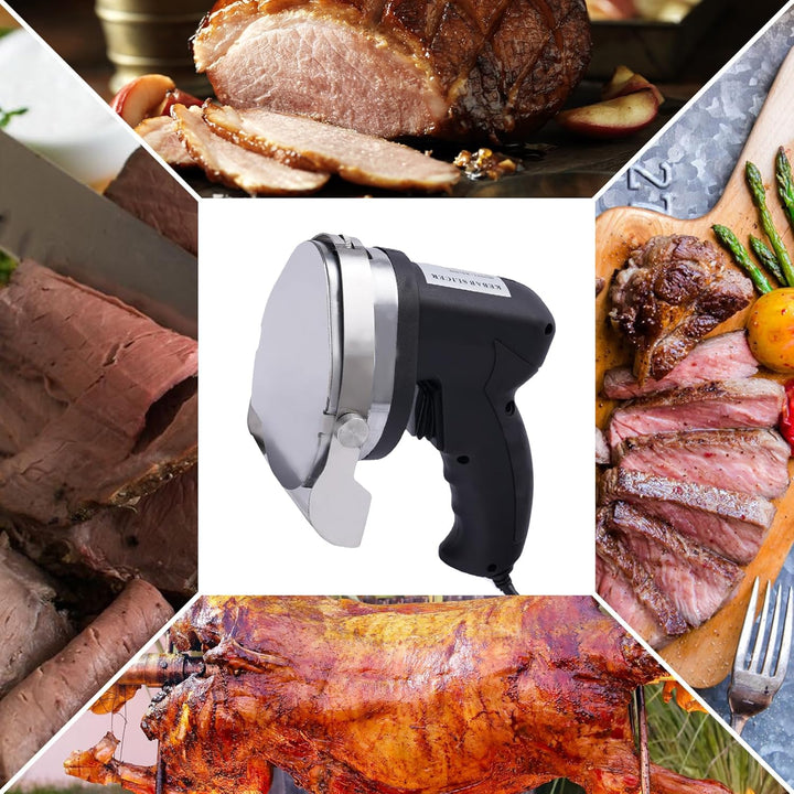 Elektromesser Dönermesser für Schawarma, 80 W Elektrisches Kebab-Messer, Kommerzieller Gyro-Schneide