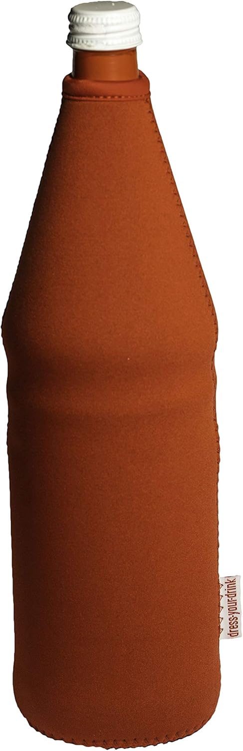 Flaschenkühler 0,7-1,0L für Glas- & PET Flaschen, Neopren, Getränkekühler, (rot, 5) Rot 5, Rot 5