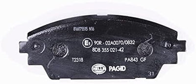 HELLA PAGID 8DB 355 021-421 Bremsbelagsatz - T2318 - Dicke/Stärke: 15.8mm - mit akustischer Verschle