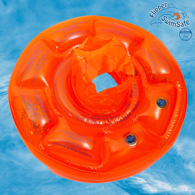 Flipper SwimSafe 1040 - Schwimmsitz für Babys ab 3 Monaten, Schwimmhilfe mit 3 Luftkammern und ohne