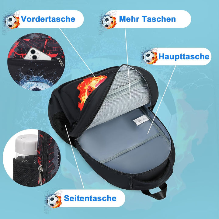 LEDAOU Schulrucksack Junge Teenager Kinder Juvenile Mädchen Daypack Mädchen Freizeitrucksack Backpac