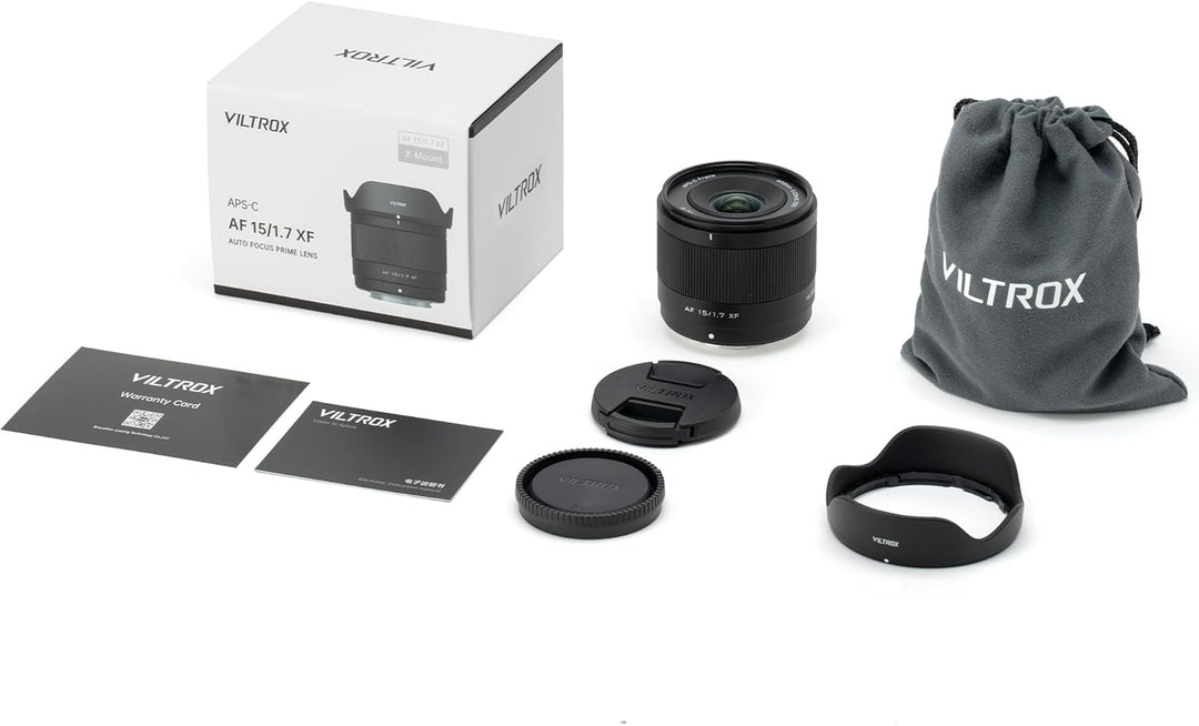 VILTROX 15 mm F1.7 XF Objektiv für Fuji, AF 15 mm f/1.7 Ultra-Weitwinkel-Autofokus APS-C XF Objektiv