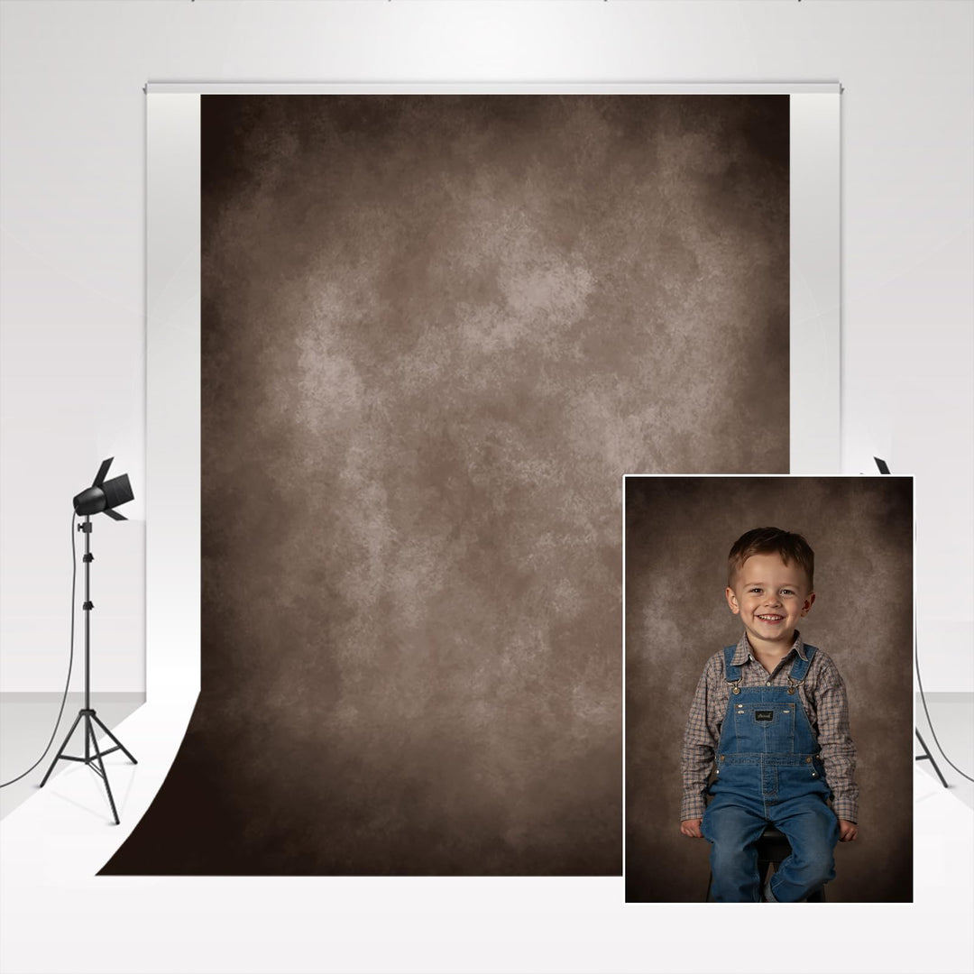 Kate Studio Hintergrund Braun 1,5x2,2m/5x7ft Klassischer Schokoladenfotografischer Hintergrund Hochz