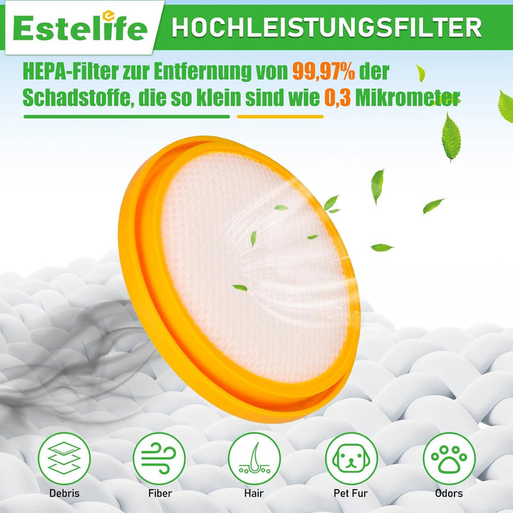 4 Stück HEPA-Filter JV35 für Jimmy JV35 Handstaubsauger und Milbensauger, geeignet für Bett- und Mat