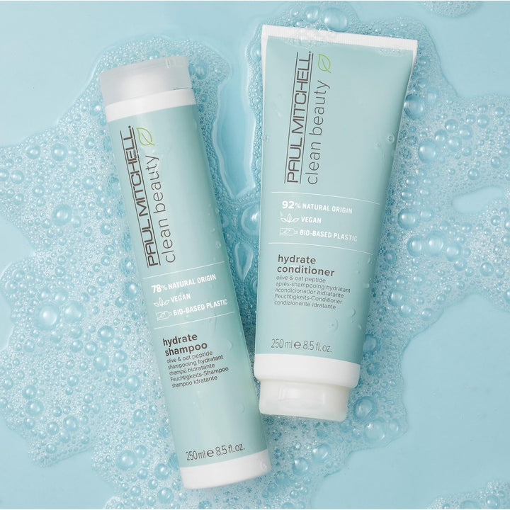 Paul Mitchell Clean Beauty Hydrate Shampoo – reichhaltige Haar-Wäsche mit Oliven-Öl, feuchtigkeitssp
