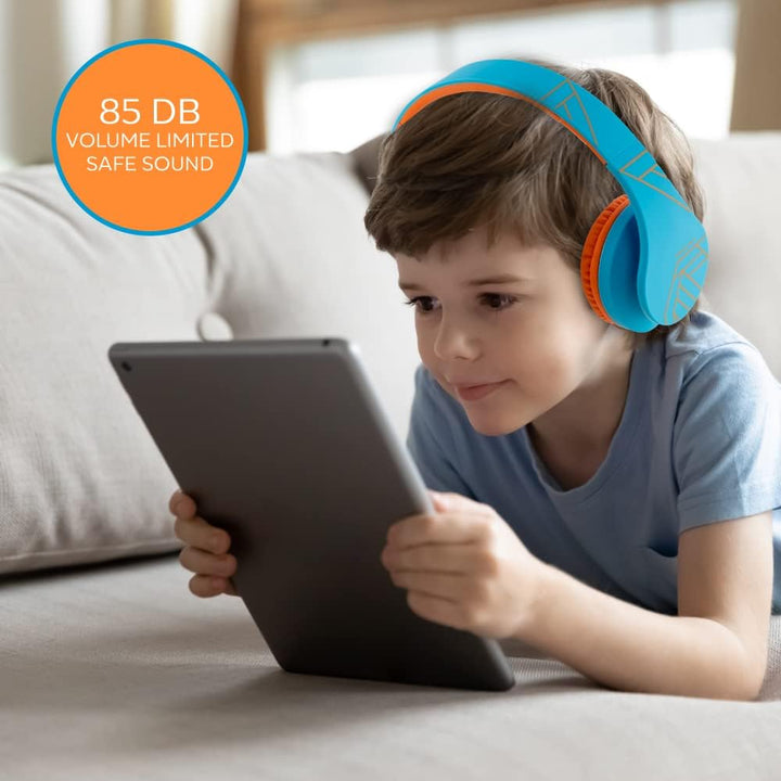 Kinder Kopfhörer, PowerLocus KinderKopfhörer Bluetooth mit 85dB Lautstärkebegrenzung, Faltbar mit Tr