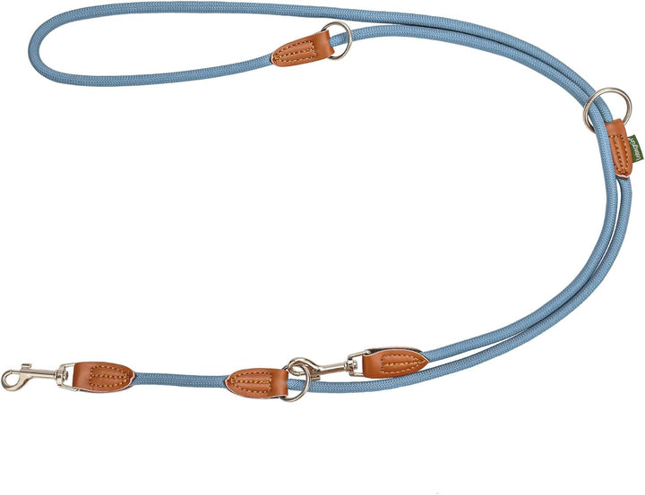 Leisegrün Hundeleine für kleine Hunde | 2 Meter | 3fach verstellbar | Nur 160 g leicht | Führleine 2