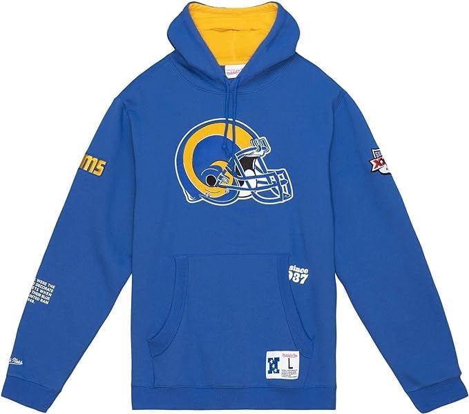 Mitchell & Ness Fleece Hoody - Origins Los Angeles Rams, S