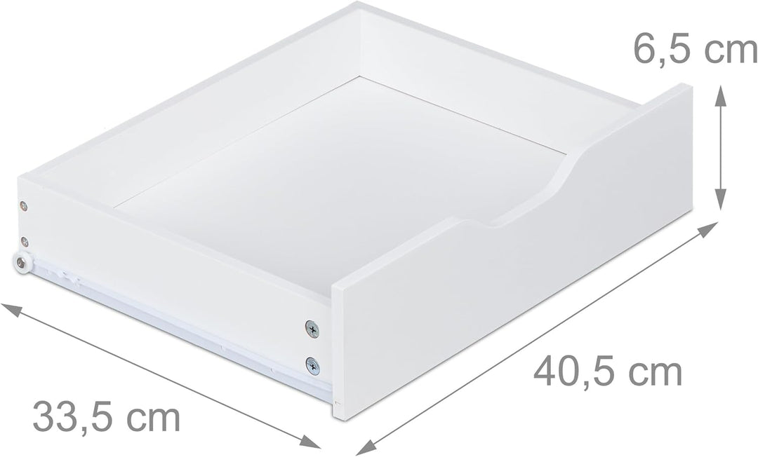 Relaxdays Rollcontainer, 5 Schubladen, HxBxT: 66,5 x 48 x 39,5 cm, Büroschrank, Aktenschrank mit Rol