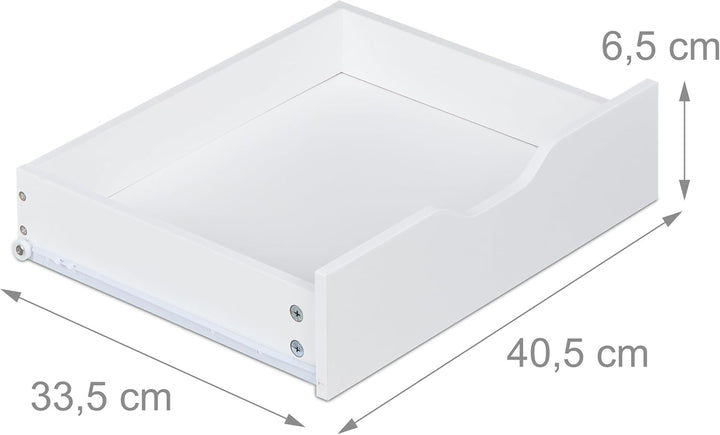 Relaxdays Rollcontainer, 5 Schubladen, HxBxT: 66,5 x 48 x 39,5 cm, Büroschrank, Aktenschrank mit Rol