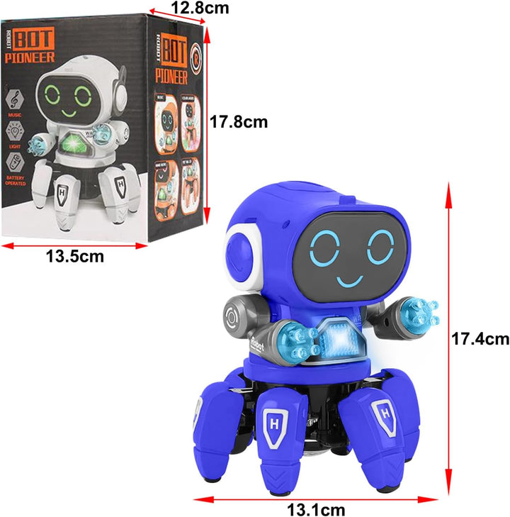 Kinder Roboter Spielzeug, Begleitroboter für Kinder, mit Bunter Lichtprojektion, Tanzen, Singen und