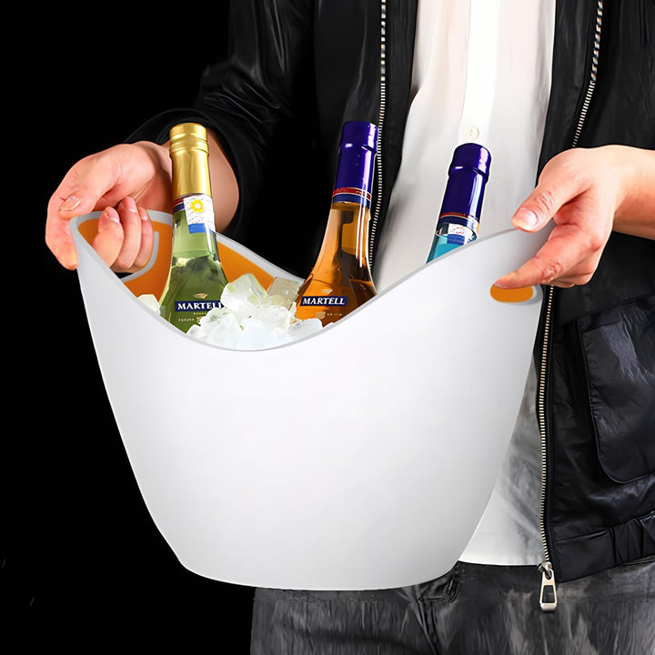 8L Eiseimer Champagner Eimer,Eis Eimer,Weinkühler Sektkühler,grosse Eiskübel, Küchenobst und Gemüse