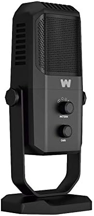 Woxter Mic Studio 100 PRO - Professionelle Mikrofon Kondensation (Niere und omnidirektional), 3,5mm,