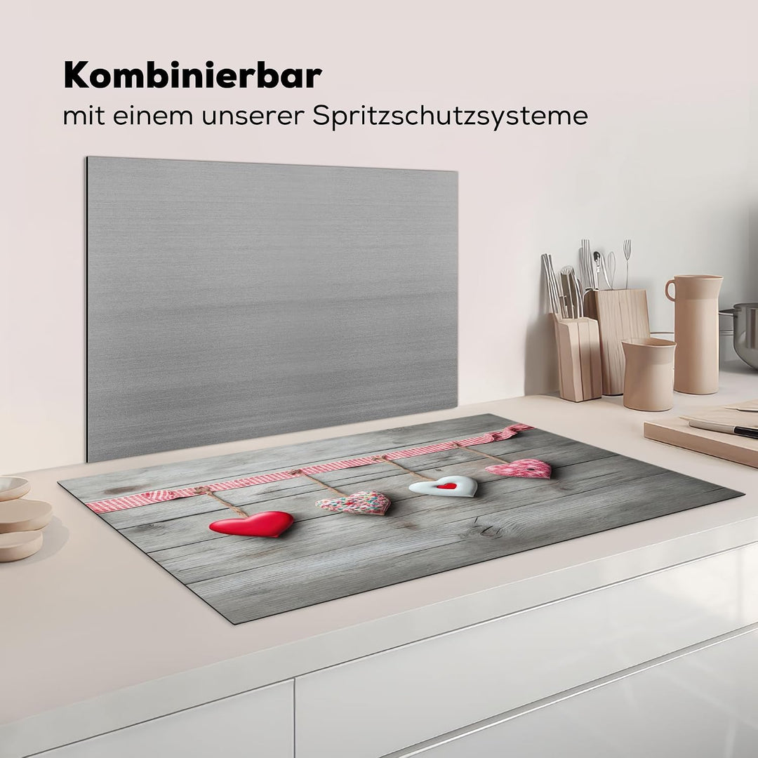 KitchenYeah© Herdabdeckplatte Einteilig Ceranfeld Abdeckplatte für | 89x51 cm - Induktionsschutz Cer