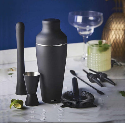 Mikamax - Cocktail Shaker Set - Cocktail Shaker - Cocktail Maker - Cocktailset - inkl. Rezeptbuch -