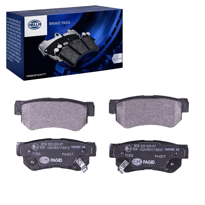 HELLA PAGID 8DB 355 009-971 Bremsbelagsatz - T1305 - Dicke/Stärke: 15mm - Bremssystem: Mando - mit a