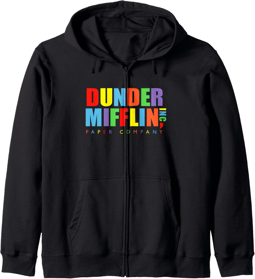 The Office Dunder Mifflin Regenbogenbriefe Kapuzenjacke