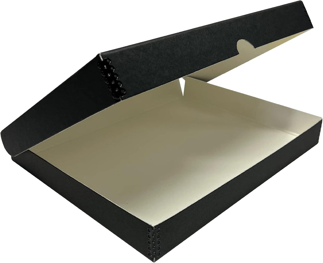 Lineco 27,9 x 35,6 cm Klapp Folio Aufbewahrungsbox, 4,4 cm, Metall Tiefer Rand Archivierung Faltscha