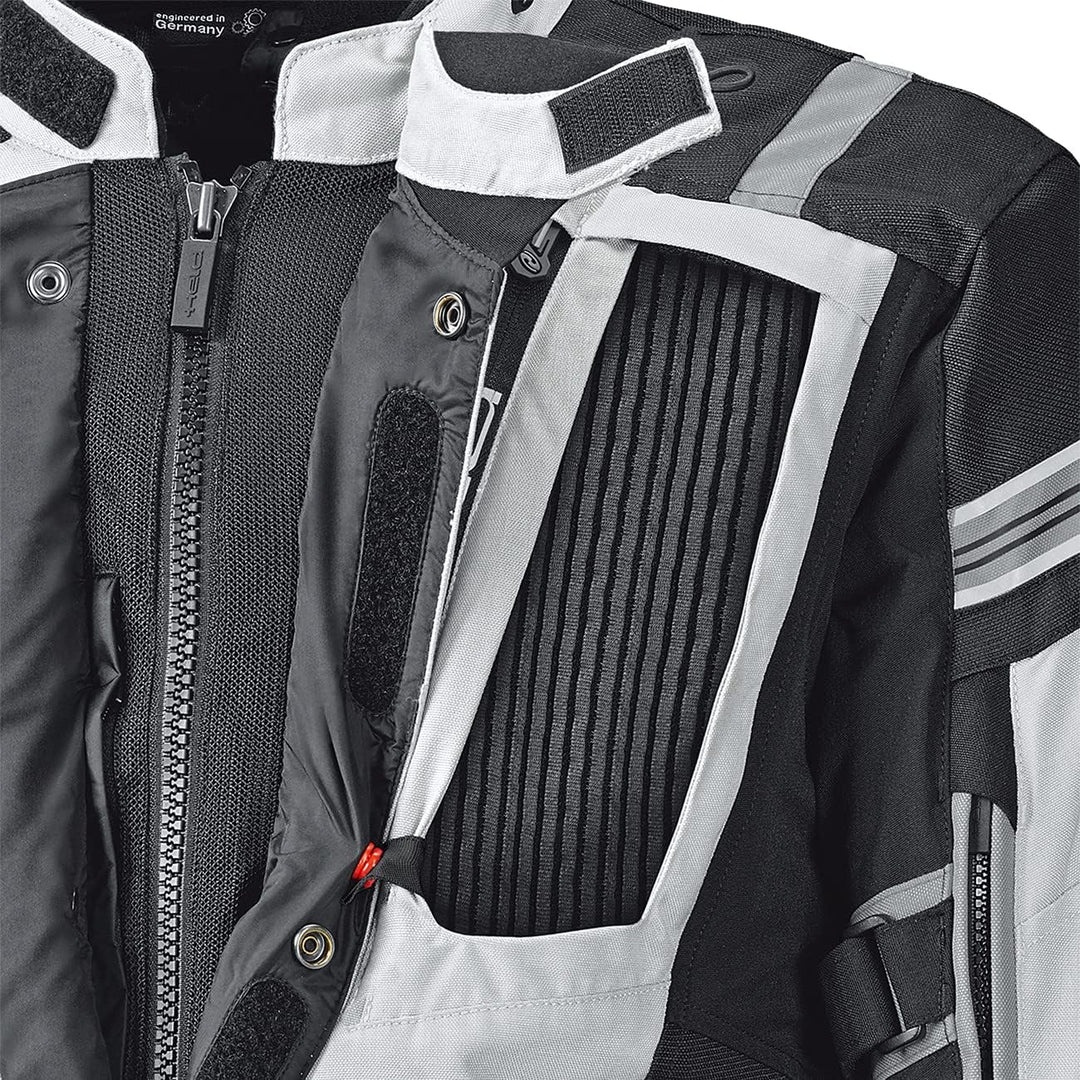 Held Motorradjacke mit Protektoren Motorrad Jacke Hakuna II Damen Textiljacke grau/schwarz XXL, Tour