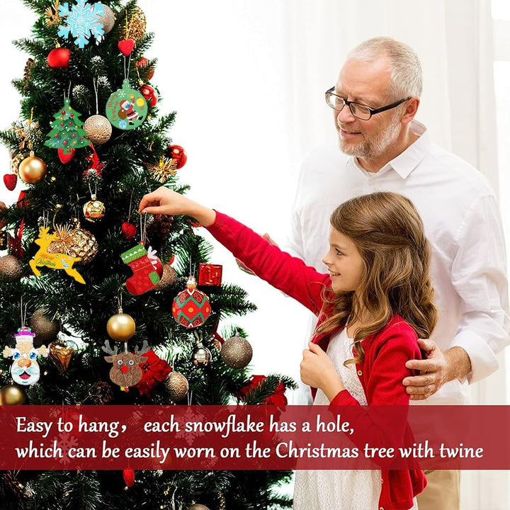 TOPRUNYI 264 Stück Holzanhänger Weihnachten zum Bemalen,Holzanhänger Weihnachtsbaum,Basteln Weihnach