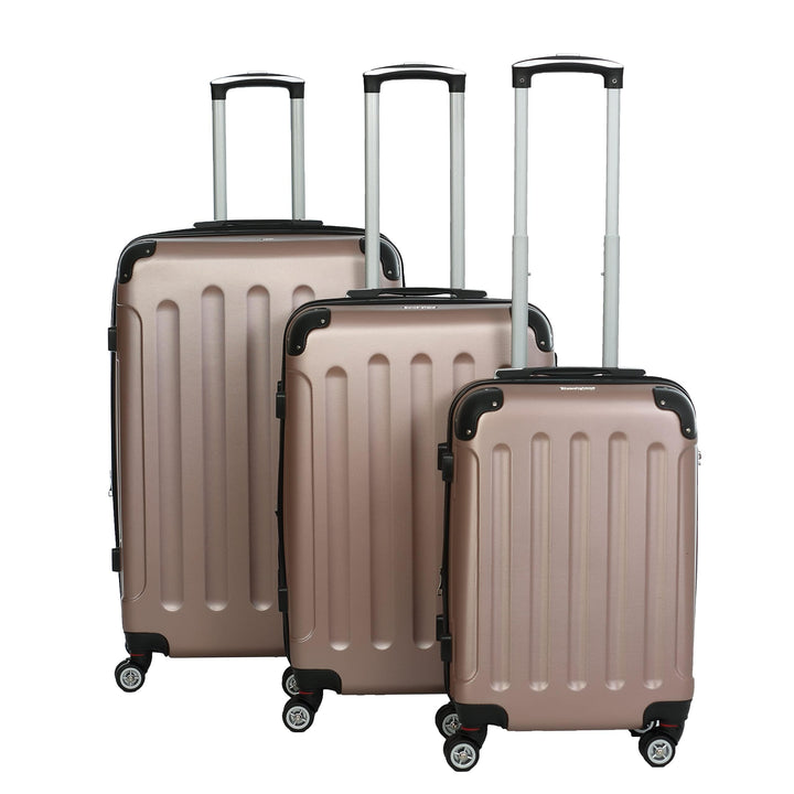 INVIDA Glüückskind Luxus Koffer Trolley Kofferset aus ABS in 6 Farben und Einzel oder im Set Frei Wä