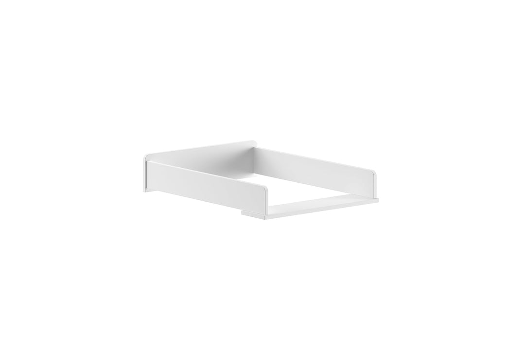 möbelando Wickelaufsatz >BILLY< in Satin Weiss, MDF - 49,5x10x67,8cm (BxHxT)