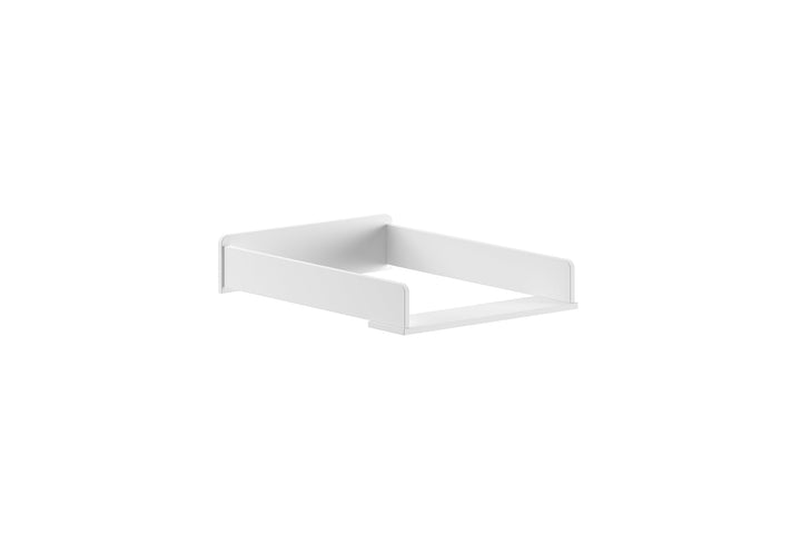 möbelando Wickelaufsatz >BILLY< in Satin Weiss, MDF - 49,5x10x67,8cm (BxHxT)