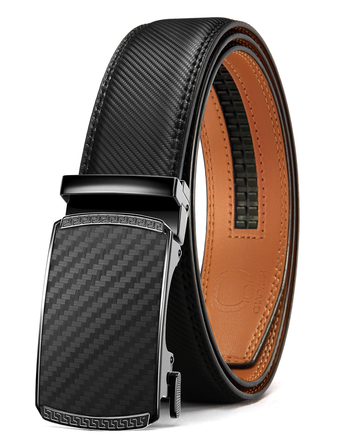 CHAOREN Automatik Gürtel Herren, Ledergürtel Herren, 35 mm Breit, Kürzbar | Präzise Anpassung für pe