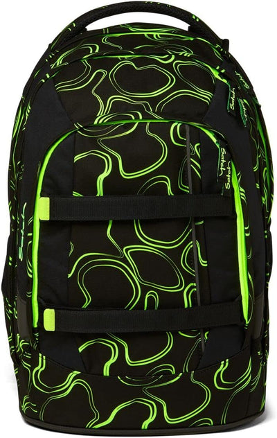 satch Pack Schulrucksack Set 3tlg. mit Sporttasche und Schlamperbox Green Supreme, Green Supreme