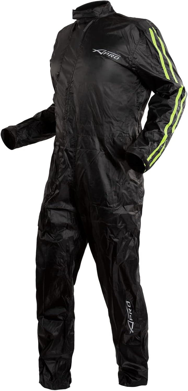 A-Pro Regenjacke Motorrad Wasserdicht Regenkombi Regenanzug Regenhose Fluo S S Fluo, S Fluo