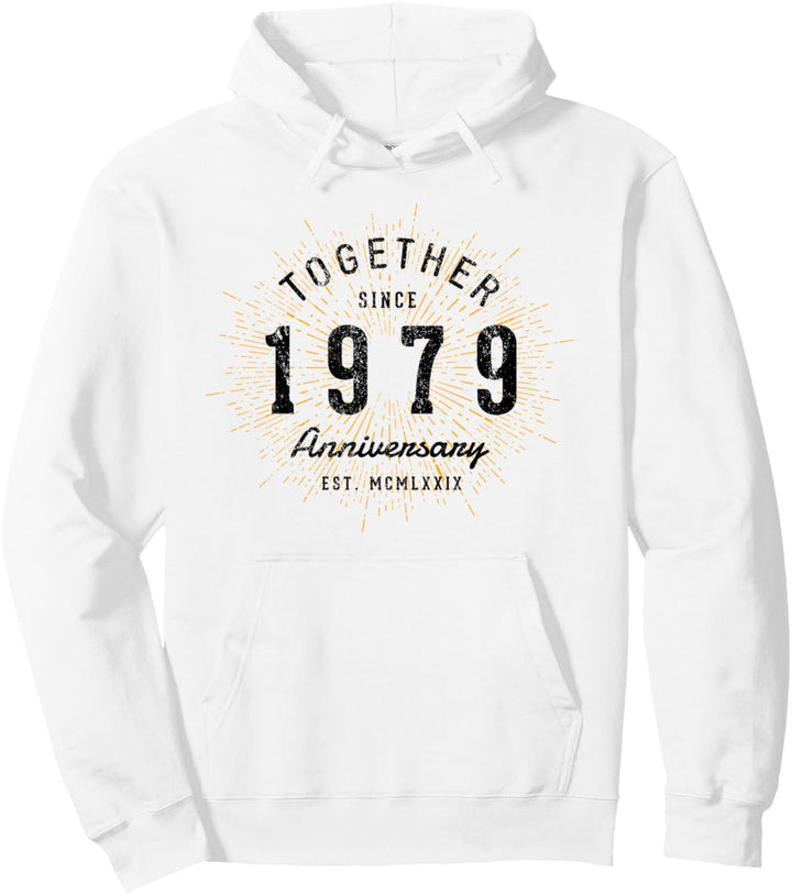 Zusammen seit 1979 Jahrestag Pullover Hoodie