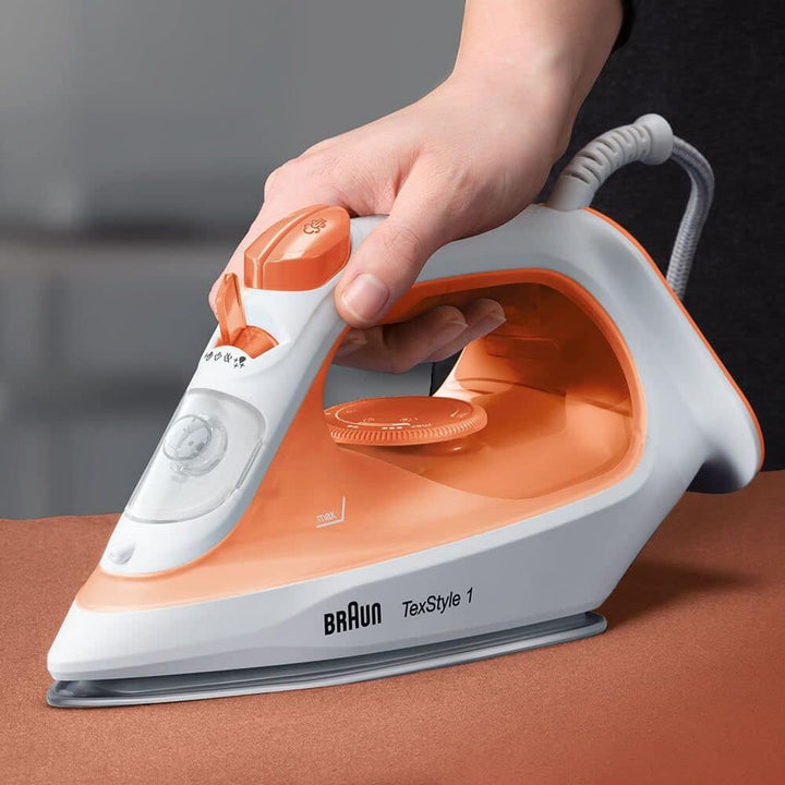 BRAUN BRSI1009OR Plancha de Vapor Modell SI1009OR, 18/8 Edelstahl
