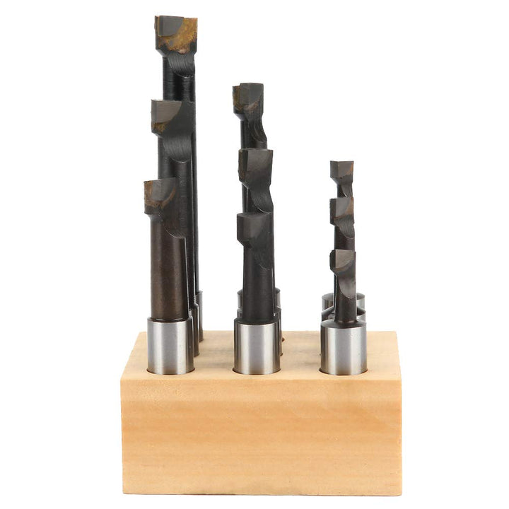 Jeanoko 9-tlg. 12-mm-Bohrstangensatz Wendeschneidplatten-Hochgeschwindigkeitsstahldrehmaschinenteile