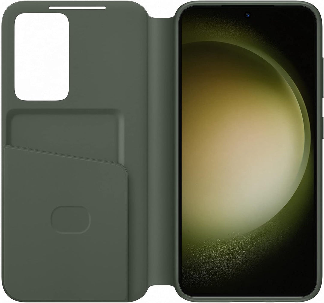 Samsung Smart View Wallet Smartphone Case EF-ZS911 für Galaxy S23, Handy-Hülle, Kartenfach, Sichtfen