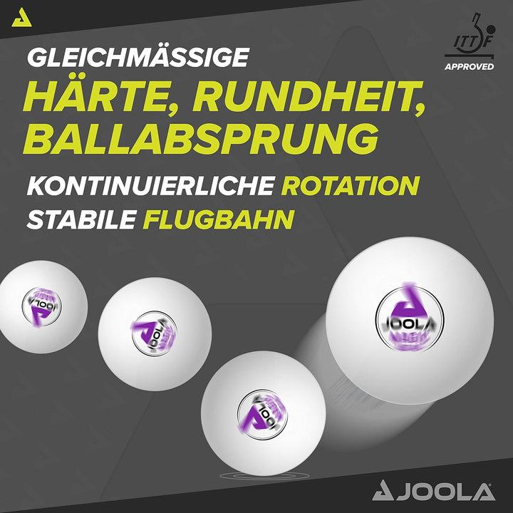 Joola Unisex – Erwachsene Magic Abs 40+ Tischtennisbälle One-Size Weiss, One-Size Weiss