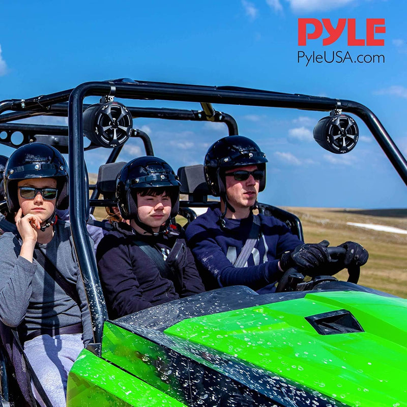 Pyle PLUTV41BK 2-Wege-Dual-Offroad-Lautsprecher, wasserdicht, 10,2 cm, 800 Watt, Wakeboard-Tower-Lau