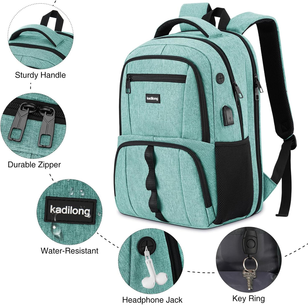 kadilong Unisex Rucksack Herren Damen,Schulrucksack Jungen Teenager Schultasche für Student Uni Stud