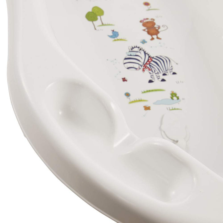 keeeper Hippo Ergonomische Babywanne, Ab 0 bis ca. 12 Monate, 100 cm, Wiktoria, Weiss 100 cm Weiss m