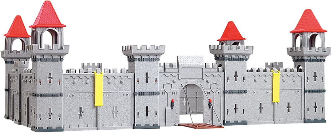 TikTakToo Coole, kleine Ritterburg mit Spielfiguren Königreich Burg Schloss DIY (mittel), mittel