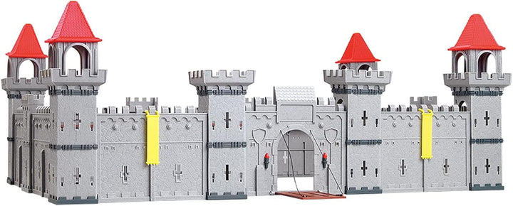 TikTakToo Coole, kleine Ritterburg mit Spielfiguren Königreich Burg Schloss DIY (mittel), mittel