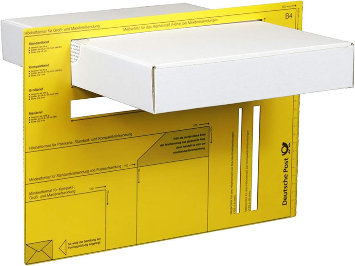 100 Maxibriefkartons weiss 350 x 250 x 50 mm DIN A4+ B4 Maxibrief Versandkarton Warensendung Büchers