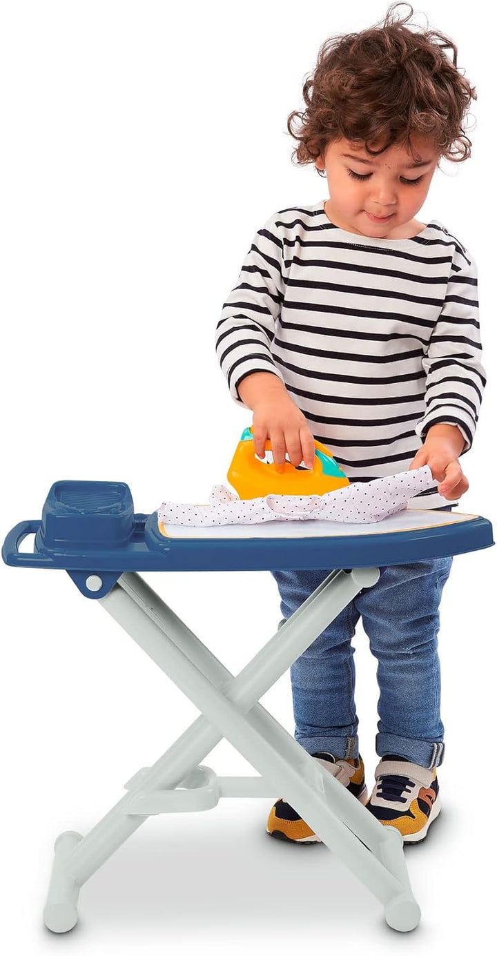 Ecoiffier 760002778 Bügelbrett, zusammenklappbar, mit Bügeleisen, geeignet für Kinder ab 3 Jahren