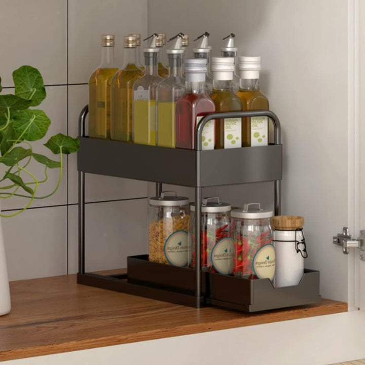 OHMG Schiebeschrank Korb herausziehen Organizer Schublade, küchen küchenschrank organizer,spülbecken