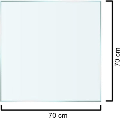 Euro Tische Glasplatte für Kaminofen - Glasscheibe mit 6mm ESG Sicherheitsglas - perfekt geeignet al