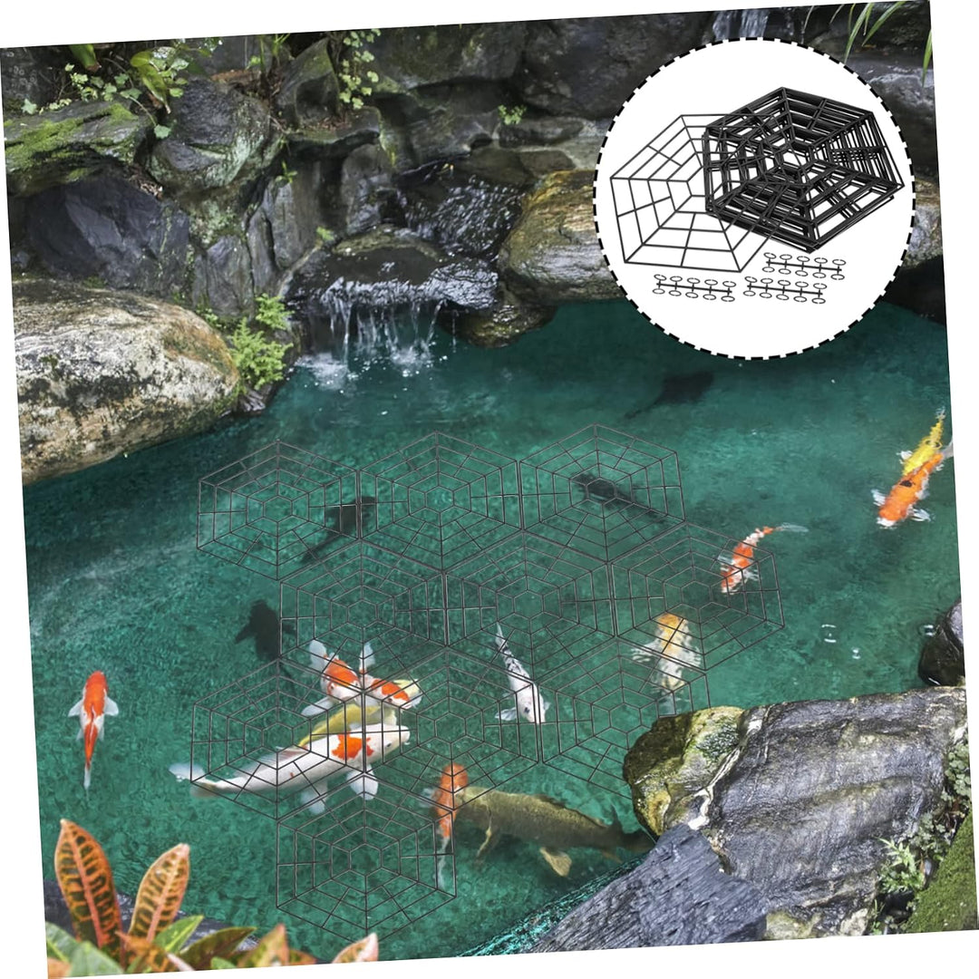 Yardwe 10st Schutz Fischnetz Teich Schutznetz Für Schwimmbecken Schwimmende Reiherabwehr Schutzabdec
