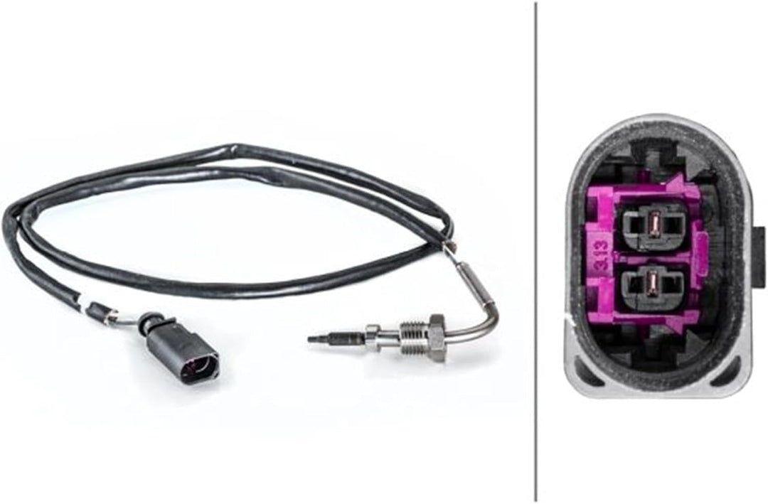 HELLA 6PT 014 494-431 Sensor, Abgastemperatur - 2-polig - geschraubt - Kabel: 850mm